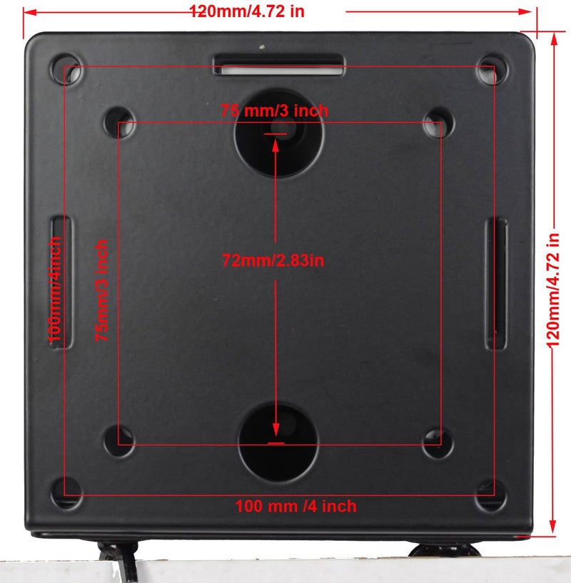 VideoSecu Adjustable Small Device Wall-Mounted Bracket for Cable Box Digital TV Media Players Game Consoles MTC02B 1QJ - Image 5